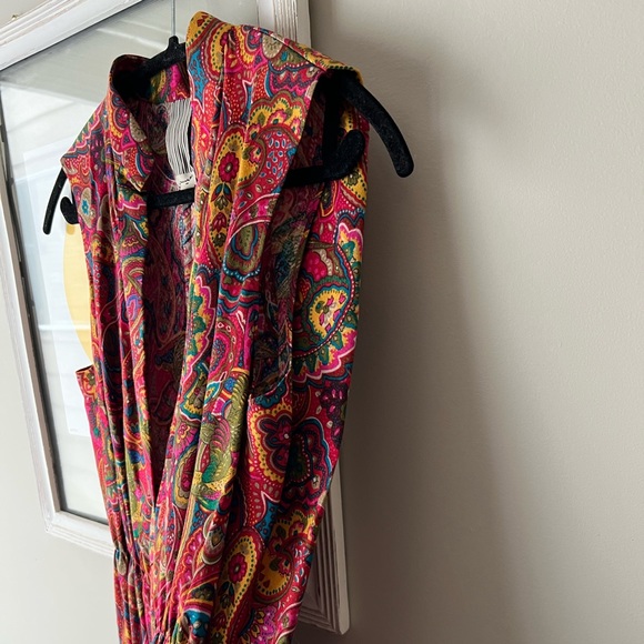 Sleeveless Silk Wool Paisley Dress, size 4 NWOT - Picture 5 of 10